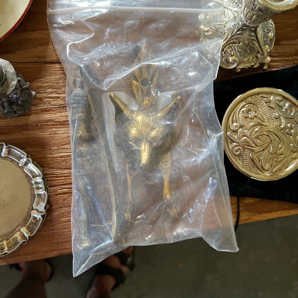Antique Brass fox door knocker